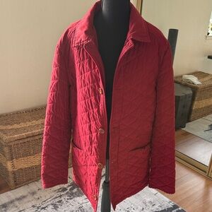 Beretta women Quilted Red Jacket,size 40 ,made in Romania